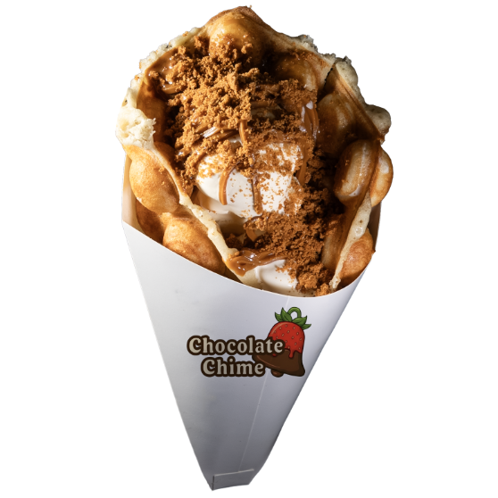 Bubble Waffle - Lotus Biscoff